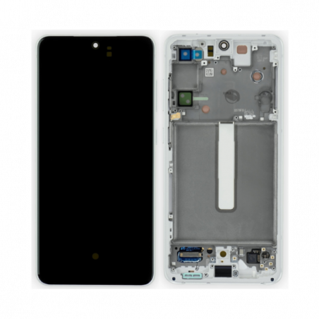 n159 Pantalla Completa LCD Y Táctil Original Con Marco para Samsung Galaxy S21 FE 5G G990B(BLANCO)