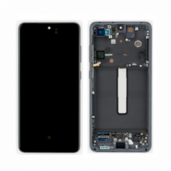 n159 Pantalla Completa LCD Y Táctil Original Con Marco para Samsung Galaxy S21 FE 5G G990B(GRIS)