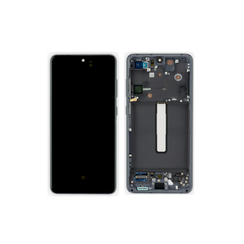 n159 Pantalla Completa LCD Y Táctil Original Con Marco para Samsung Galaxy S21 FE 5G G990B(GRIS)