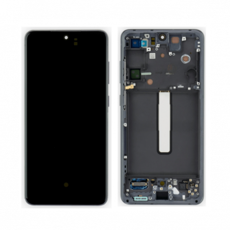 n159 Pantalla Completa LCD Y Táctil Original Con Marco para Samsung Galaxy S21 FE 5G G990B(GRIS)
