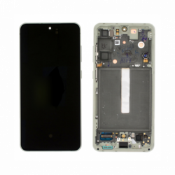 n159 Pantalla Completa LCD Y Táctil Original Con Marco para Samsung Galaxy S21 FE 5G G990B(VERDE)