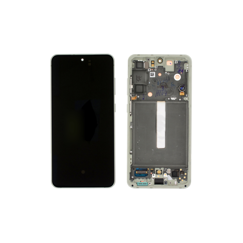 n159 Pantalla Completa LCD Y Táctil Original Con Marco para Samsung Galaxy S21 FE 5G G990B(VERDE)