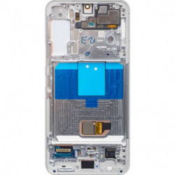 N160 Pantalla Completa Original Con Marco Para Samsung Galaxy S22 5G / S901(BLANCO)