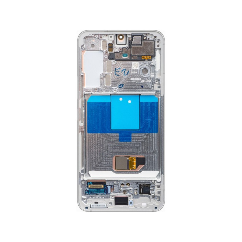 N160 Pantalla Completa Original Con Marco Para Samsung Galaxy S22 5G / S901(BLANCO)