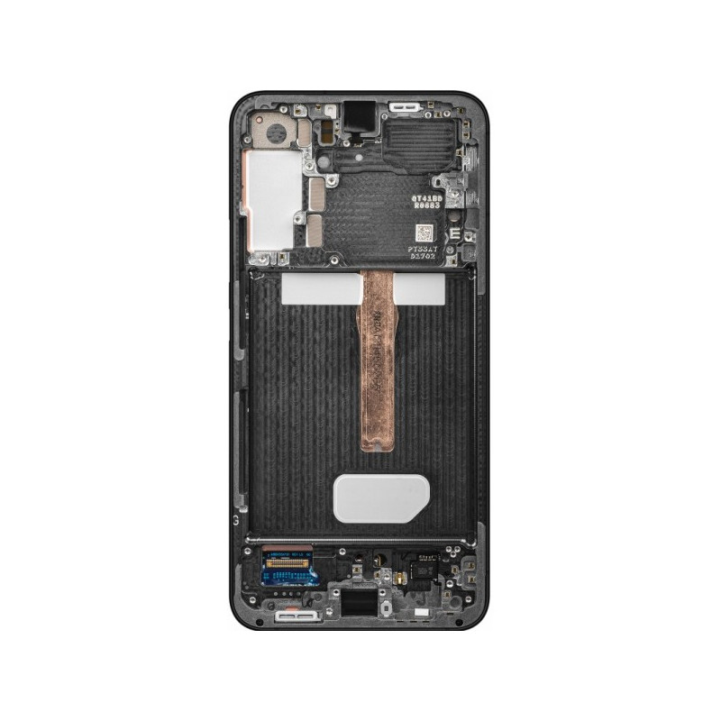 N160 Pantalla Completa Original Con Marco Para Samsung Galaxy S22 5G / S901(NEGRO)