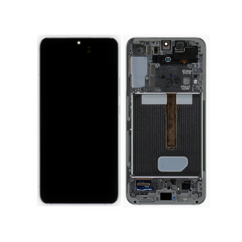 N161 Pantalla Completa Original Con Marco Para Samsung Galaxy S22 Plus 5G / S906(BLANCO)