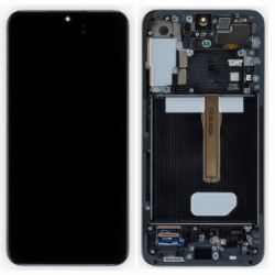 N161 Pantalla Completa Original Con Marco Para Samsung Galaxy S22 Plus 5G / S906(NEGRO)