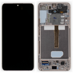N161 Pantalla Completa Original Con Marco Para Samsung Galaxy S22 Plus 5G / S906(ORO.ROSA)