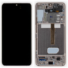 N161 Pantalla Completa Original Con Marco Para Samsung Galaxy S22 Plus 5G / S906(ORO.ROSA)