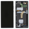 N162 Pantalla Completa Original Con Marco Para Samsung Galaxy S22 Ultra 5G / S908 (NEGRO)