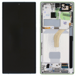 N162 Pantalla Completa Original Con Marco Para Samsung Galaxy S22 Ultra 5G / S908(VERDE)