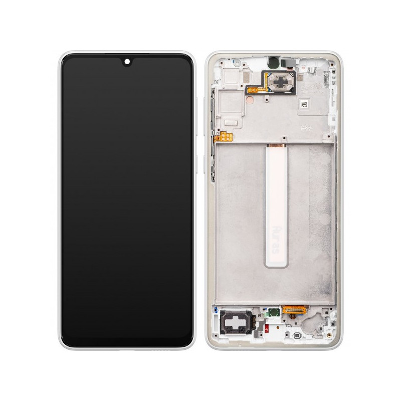 N163 Pantalla Completa ORIGINAL Con Marco Para Samsung Galaxy A33 5G / A336*PLATA*