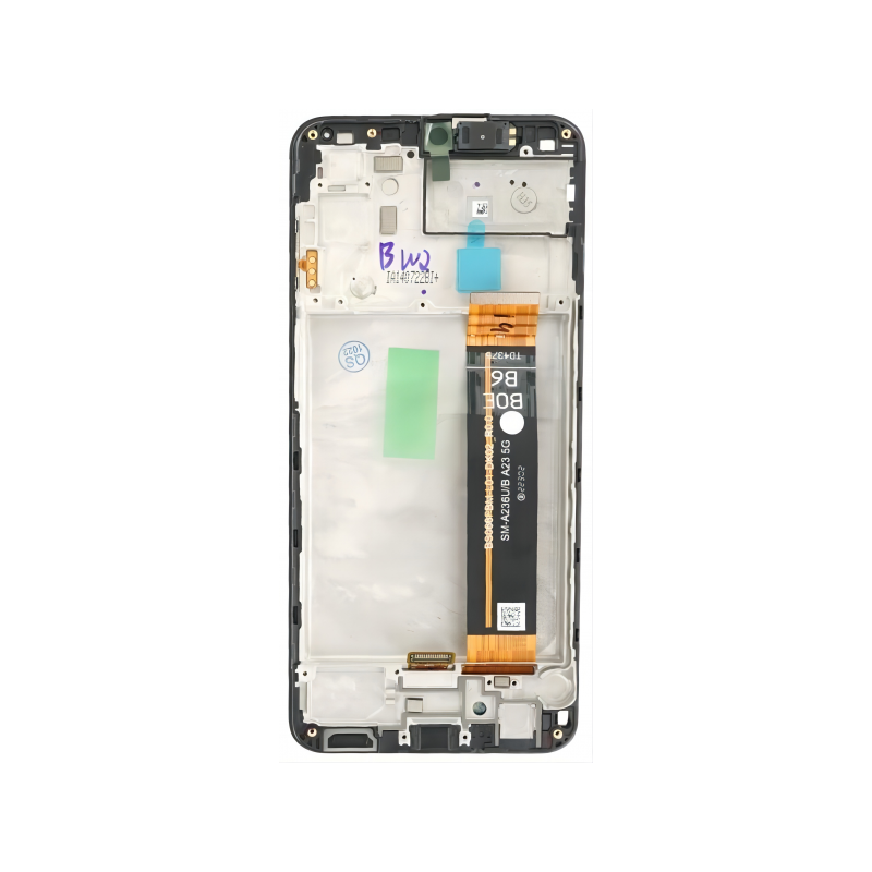 N172 Pantalla Completa Con Marco Para Samsung Galaxy A23 5G / A236 (NEGRO)