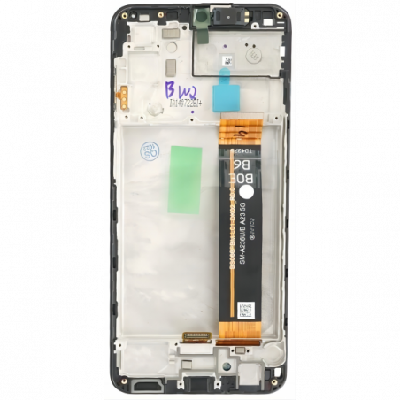 N172 Pantalla Completa Con Marco Para Samsung Galaxy A23 5G / A236 (NEGRO)