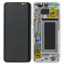 n176 Pantalla Completa Reparada Para Samsung Galaxy S8 G950 VIOLETA desmontaje