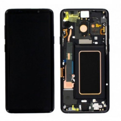 N177 Pantalla completa Original Con Marco para Samsung Galaxy S9 PLUS / SM-G965F (NEGRO) desmontaje