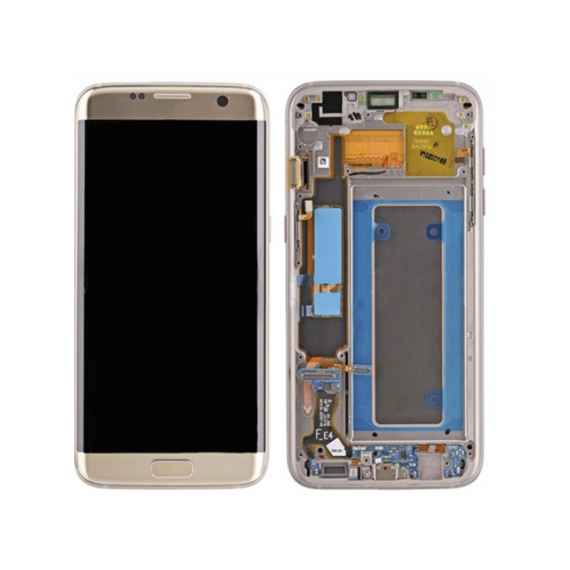 N178 Pantalla Completa Original LCD Y Táctil Con Marco Para Samsung Galaxy S7 Edge G935f (ORO) Desmontaje