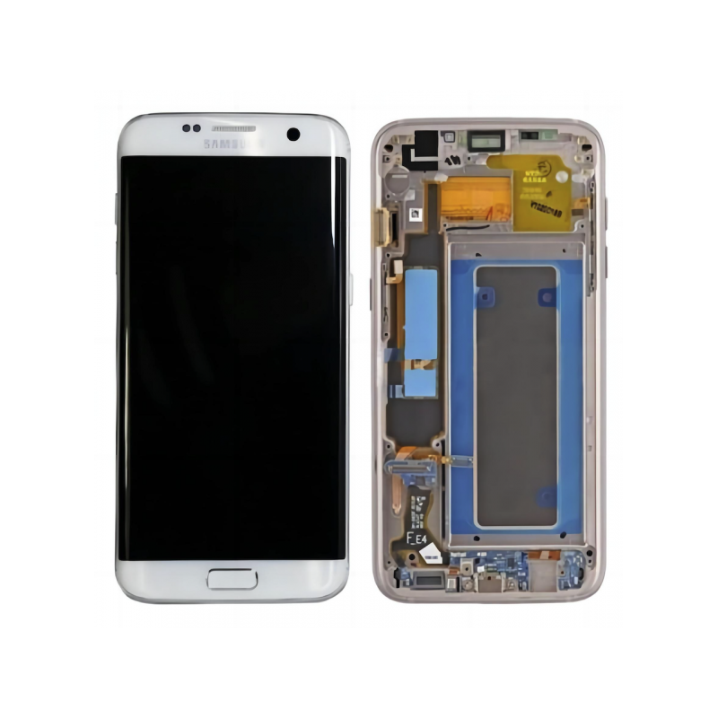 N178 Pantalla Completa Original LCD Y Táctil Con Marco Para Samsung Galaxy S7 Edge G935f (PLATA) Desmontaje