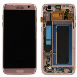 n178 Pantalla Completa Original LCD Y Táctil Con Marco para Samsung Galaxy S7 Edge G935f (ROSA) desmontaje