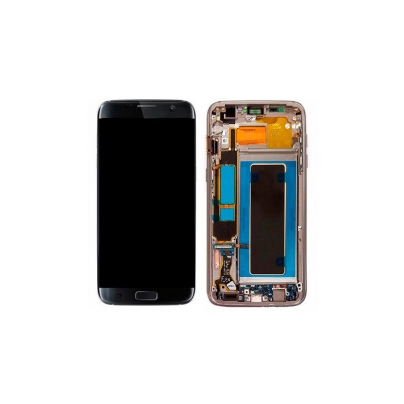 N178 Pantalla Completa Original LCD Y Táctil Con Marco Para Samsung Galaxy S7 Edge G935f Negro desmontaje