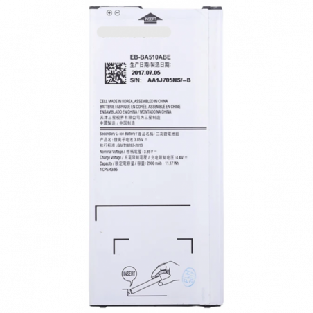 N179 Batería EB-BA510ABE para Samsung Galaxy A5 2016 / A510 de 2900mAh SIN LOGO