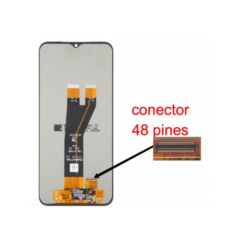 N181 Pantalla Completa LCD Y Táctil Original Sin Marco Para Samsung Galaxy A14 4G (2023) A145F (Conector Largo) 48pines