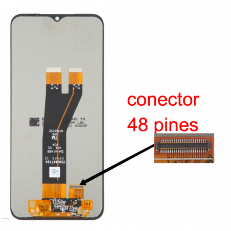 n181 Pantalla Completa LCD Y Táctil Original Sin Marco para Samsung Galaxy A14 5G (2023) A146B  (Conector Largo) 48pines