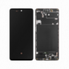 N185 Pantalla Completa compatible Con Marco Para Samsung Galaxy A71 / A715 amoled(funciona huella) alta calidad