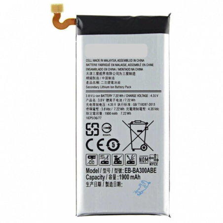 N187 Bateria EB-BA300ABE Para SAMSUNG GALAXY A3 / A300F De 1900mAh SIN LOGO