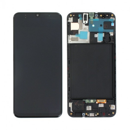 N188 Pantalla con marco compatible para Samsung Galaxy A50 (2019) A505F Amoled(funciona huella) alta calidad