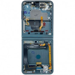 N191 Pantalla Completa Amoled Y Táctil Con Marco (Flexible) Para Samsung Galaxy Z Flip 3 5G / F711B -VERDE Original