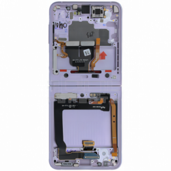 N191 Pantalla Completa Amoled Y Táctil Con Marco (Flexible) Para Samsung Galaxy Z Flip 3 5G / F711B -VIOLETA Original
