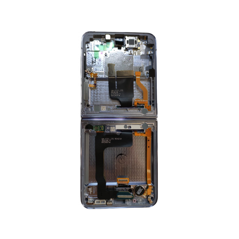 N192 Pantalla Completa Amoled Y Táctil Con Marco (Flexible) Para Samsung Galaxy Z Flip 4 5G / F721B (AZUL) Original