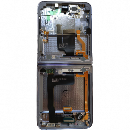 N192 Pantalla Completa Amoled Y Táctil Con Marco (Flexible) Para Samsung Galaxy Z Flip 4 5G / F721B (AZUL) Original