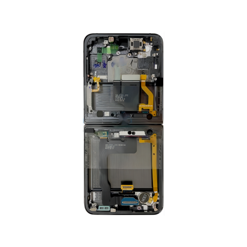 N192 Pantalla Completa Amoled Y Táctil Con Marco (Flexible) Para Samsung Galaxy Z Flip 4 5G / F721B (NEGRO) Original