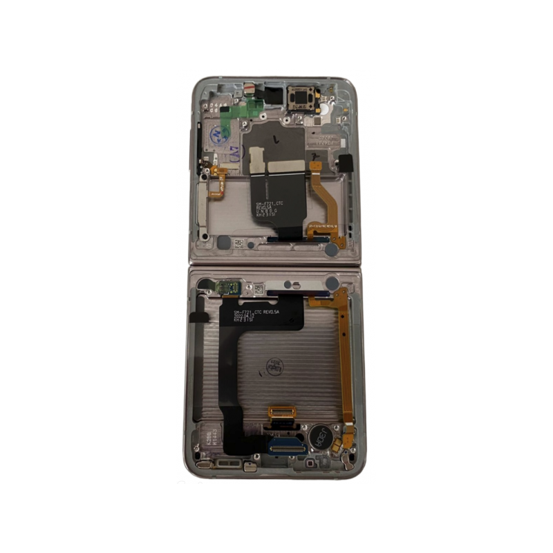 N192 Pantalla Completa Amoled Y Táctil Con Marco (Flexible) Para Samsung Galaxy Z Flip 4 5G / F721B (ORO) Original