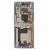 N192 Pantalla Completa Amoled Y Táctil Con Marco (Flexible) Para Samsung Galaxy Z Flip 4 5G / F721B (PLATA) Original