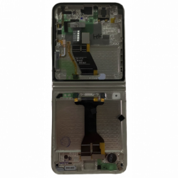 N207 Pantalla Completa Amoled Y Táctil Con Marco (Flexible) Para Samsung Galaxy Z Flip 5 5G , SM-F731 - BLANCO Original