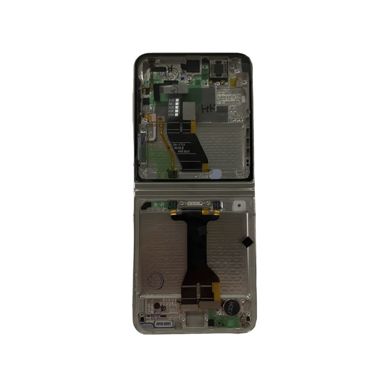 N207 Pantalla Completa Amoled Y Táctil Con Marco (Flexible) Para Samsung Galaxy Z Flip 5 5G , SM-F731 - BLANCO Original