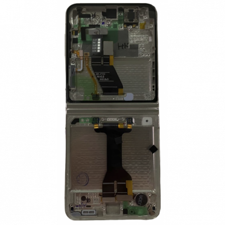 N207 Pantalla Completa Amoled Y Táctil Con Marco (Flexible) Para Samsung Galaxy Z Flip 5 5G , SM-F731 - BLANCO Original