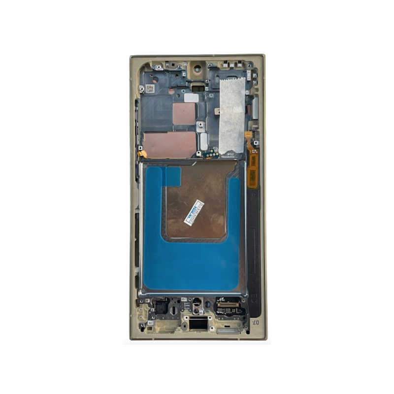 N227 Pantalla Completa Original LCD Y Táctil Con Marco Para Samsung Galaxy S24 ULTRA (S928) AMARILLO