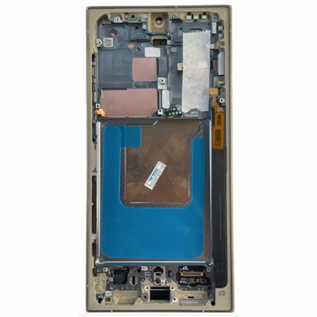 N227 Pantalla Completa Original LCD Y Táctil Con Marco Para Samsung Galaxy S24 ULTRA (S928) AMARILLO