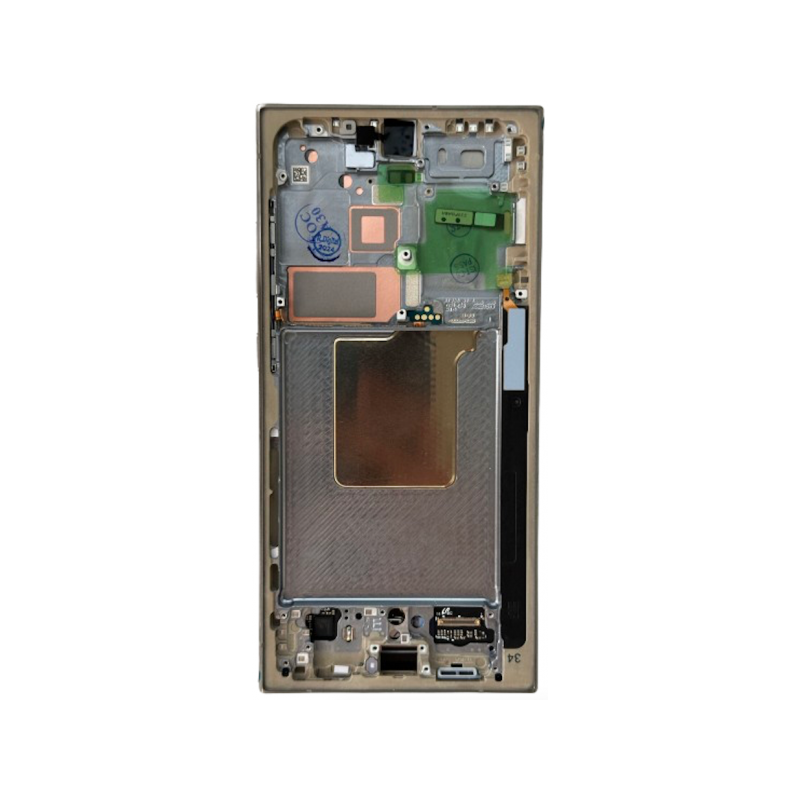 N227 Pantalla Completa Original LCD Y Táctil Con Marco Para Samsung Galaxy S24 ULTRA (S928) Gris Titanio