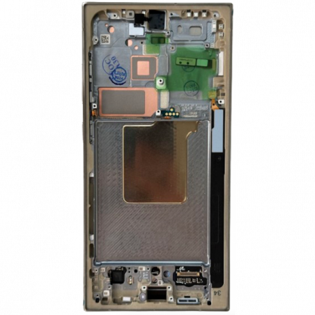 N227 Pantalla Completa Original LCD Y Táctil Con Marco Para Samsung Galaxy S24 ULTRA (S928) Gris Titanio