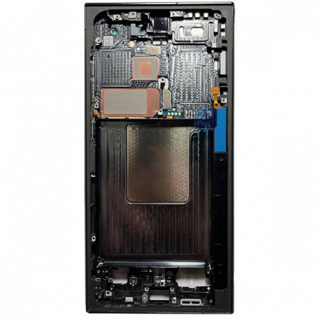 N227 Pantalla Completa Original LCD Y Táctil Con Marco Para Samsung Galaxy S24 ULTRA (S928) NEGRO