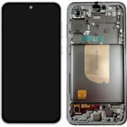 N230 Pantalla Completa Original LCD Y Táctil Con Marco Para Samsung Galaxy Samsung S23 FE SM-S711- BLANCO