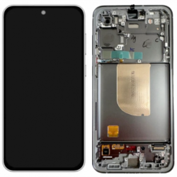 n230 Pantalla Completa Original LCD Y Táctil Con Marco Para Samsung Galaxy Samsung S23 FE SM-S711- negro