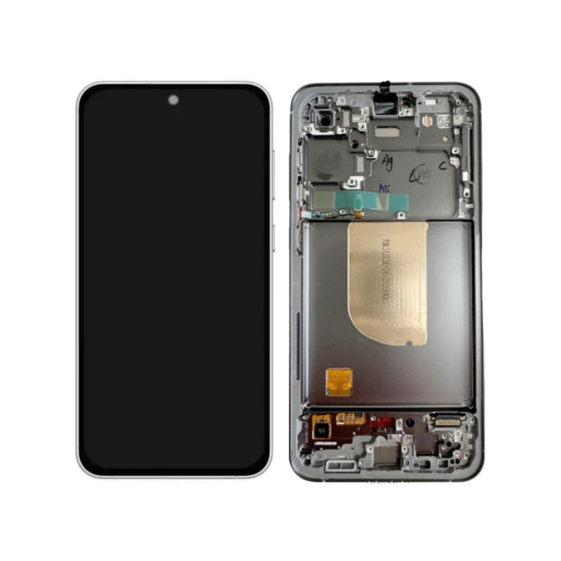 n230 Pantalla Completa Original LCD Y Táctil Con Marco Para Samsung Galaxy Samsung S23 FE SM-S711- negro