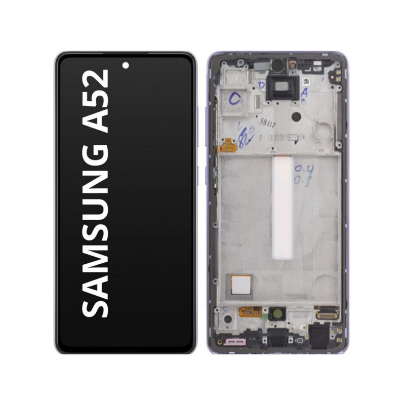 N231 Pantalla Completa Amoled LCD Y Táctil Con Marco Para Samsung Galaxy A52 4G a525 / A52 5G A526B / A52S a528(Funciona Huella)