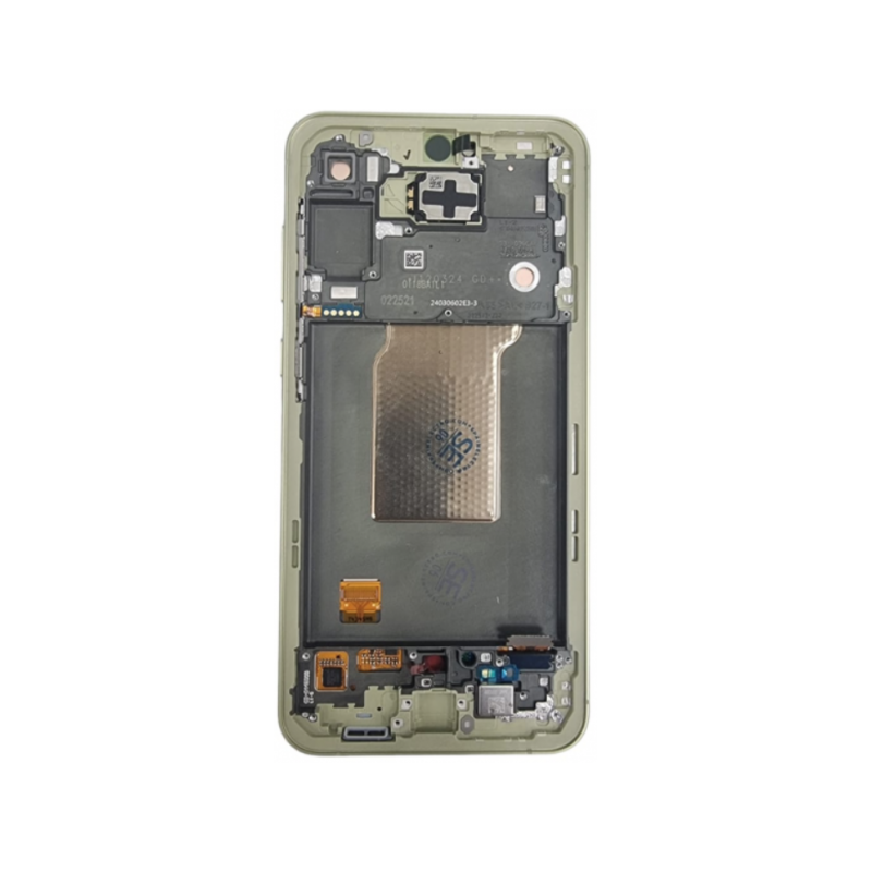 N236 Pantalla Completa LCD Y Táctil ORIGINAL Con Marco Para Samsung Galaxy A55 5G SM-A556 - AMARILLO